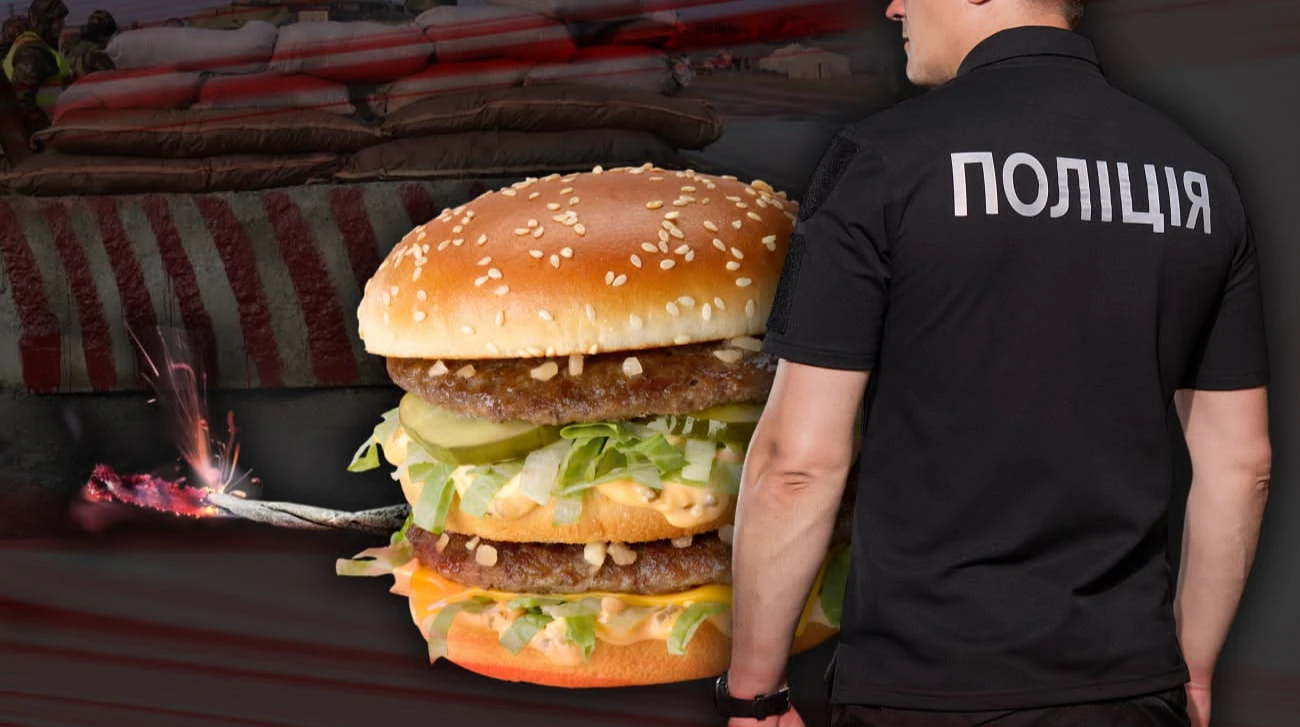 Пакунок з McDonald's, під бургер у якому була замаскована саморобна вибухівка; затримана особа; блокпост у Чернігові