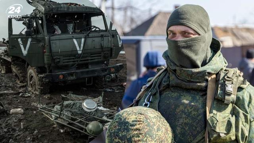 Інфографіка Генштабу ЗСУ зі втратами Росії станом на 11 липня на тлі світлин з місць ударів по нафтових терміналах