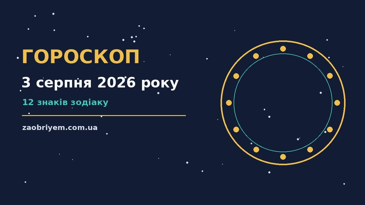 Гороскоп на 3 серпня 2026 року, зодіакальні знаки, ранкова кава і нотатник на столі