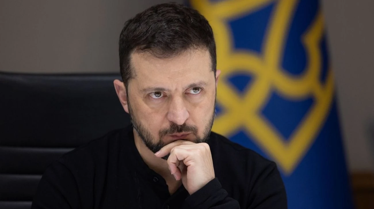 Володимир Зеленський під час спілкування з журналістами 23 серпня 2026 року