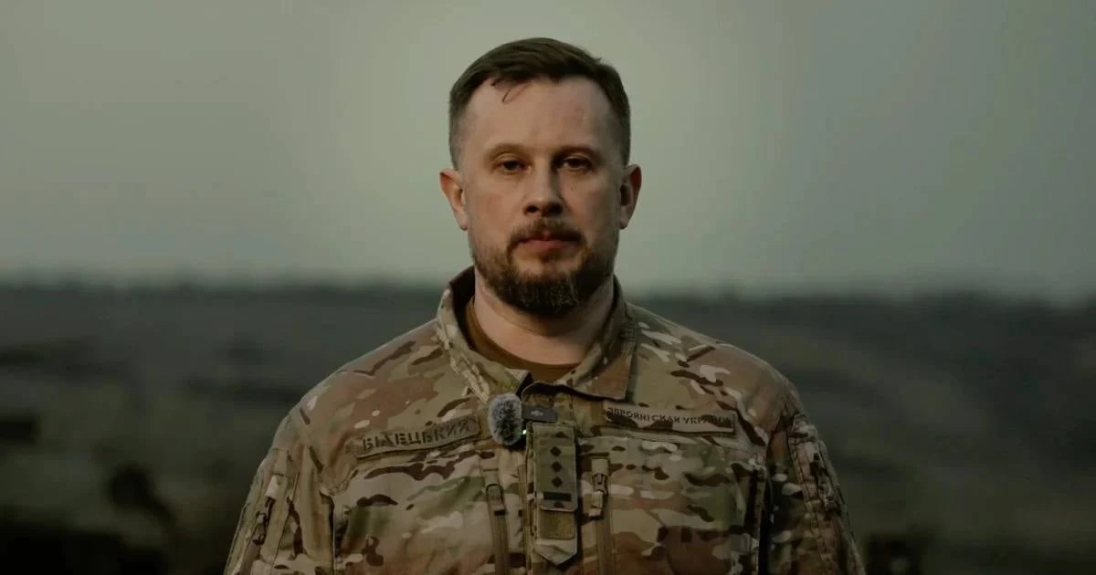 Командувач Третього армійського корпусу Андрій Білецький під час відеозвернення
