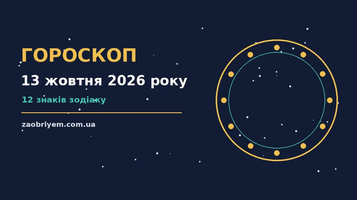 Гороскоп на 13 жовтня 2026 року: перспективи для 12 знаків для планів і важливих справ