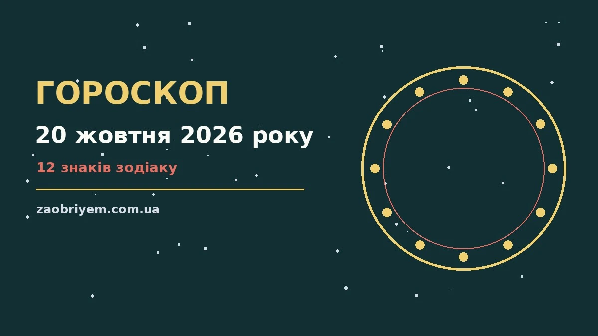 Календар із позначеним 20 жовтня 2026 року, чашка кави та блокнот із планами на день