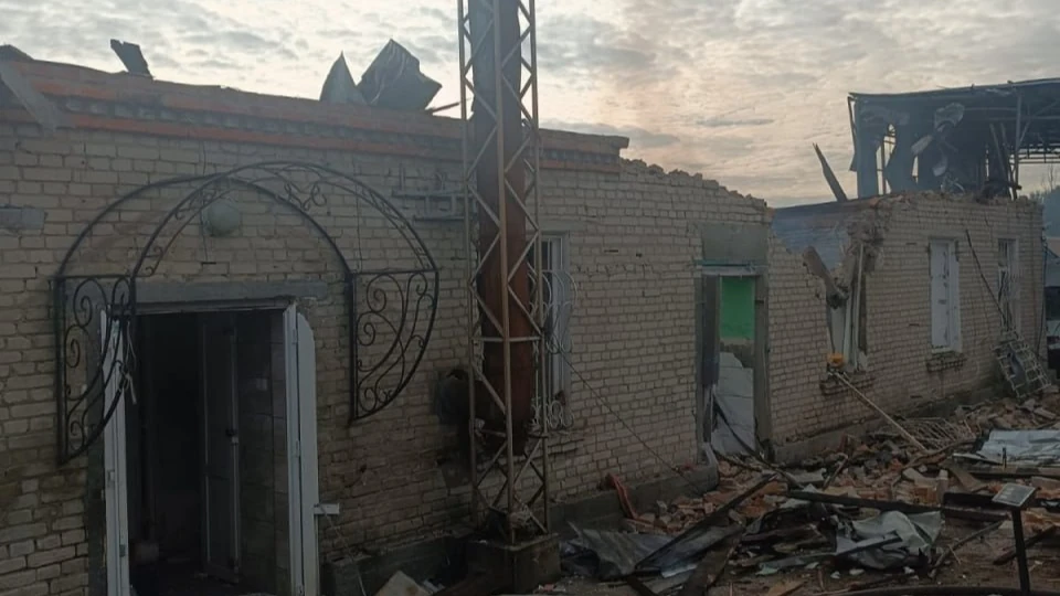 Наслідки атаки дронів на Ізюм, 3 жовтня (фото: Ізюмська міська рада / Ізюмська МВА)